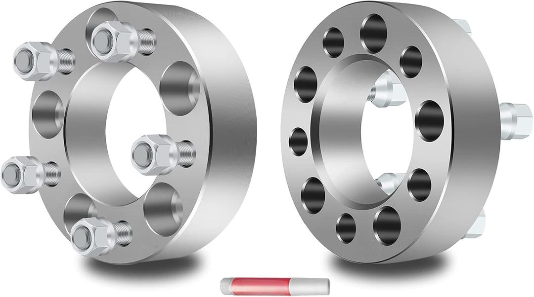 OCPTY 5x4.5 to 5x4.5 Wheel Spacers 1.5 inch 5x114.3 spacers with 1/2 Studs 5lug fit for 1965-2014 for for Mustang 2010-2014 for for Taurus 2pcs