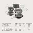All-Clad HA1 Ceramic Nonstick, 10-Piece Pots & Pans Set, Induction Ready