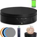 JAYEGT Motorized Rotating Display Stand, 5.74inch /22lbs Load, 360 Degree Electronic Turntable Display Stand for Photography Products Shows , Jewelry, with 5 Colors Backgrounds (Black/Remote Control)