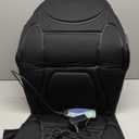 Snailax Massage Seat Cushion - Back Massager with Heat, 6 Vibration Massage Nodes & 2 Heat Levels, Massage Chair Pad for Home Office ChairBlack