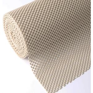 Shelf Drawer Liner Non-Adhesive Non Slip Durable Strong Long Size 12 in X 20ft for Drawers, Shelves, Cabinets, Storage, Kitchen and Desks, Beige