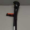 Forearm Crutch for Adults(x1 Unit), Forearm Crutch with Cuffs, Anti-Drop, Crutch for Walking, Forearm Crutch Lightweight Adjustable, Aluminum Forearm Crutch, Black Crutch (Single Black)