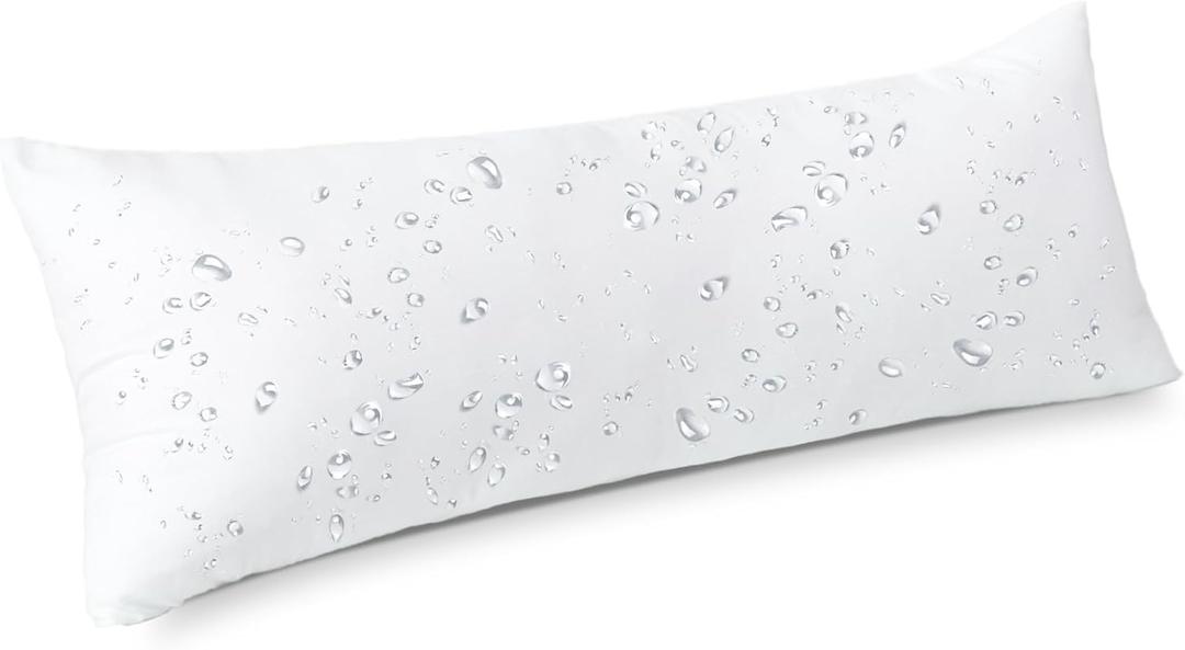 Kevin Textile Outdoor Pillow Insert 14 x 36 Inch 1 Pack Waterproof Long Lumbar Pillow Insert for Sham Large Body Pillow Stuffer Sham Cushion for Porch Swing Living Room Couch Bed Sofa Home Dcor (White)