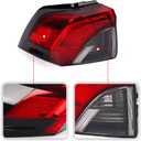Huray Left Outer Tail Light for Toyota RAV4 2019-2024 Driver Side Taillight Rear Lamp Assembly Replacement for TO2804148 815600R090