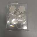 5 x Flower Straw Covers Toppers for Stanley Cups 30&40 Oz Tumbler with Handle Accessories 4PCS Silicone Straw Caps Reusable Straws Protectors for Stanley Cup 10mm 0.4in Straws (Off-White)