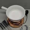 Artestia Electric Dip Warmer & Fondue Pot with Adjustable Temperature  Multi-Purpose Cheese Dip, Queso, Nacho Cheese Sauce, Gravy, Broth Fondue & Hot Fudge Warmer for Parties, White