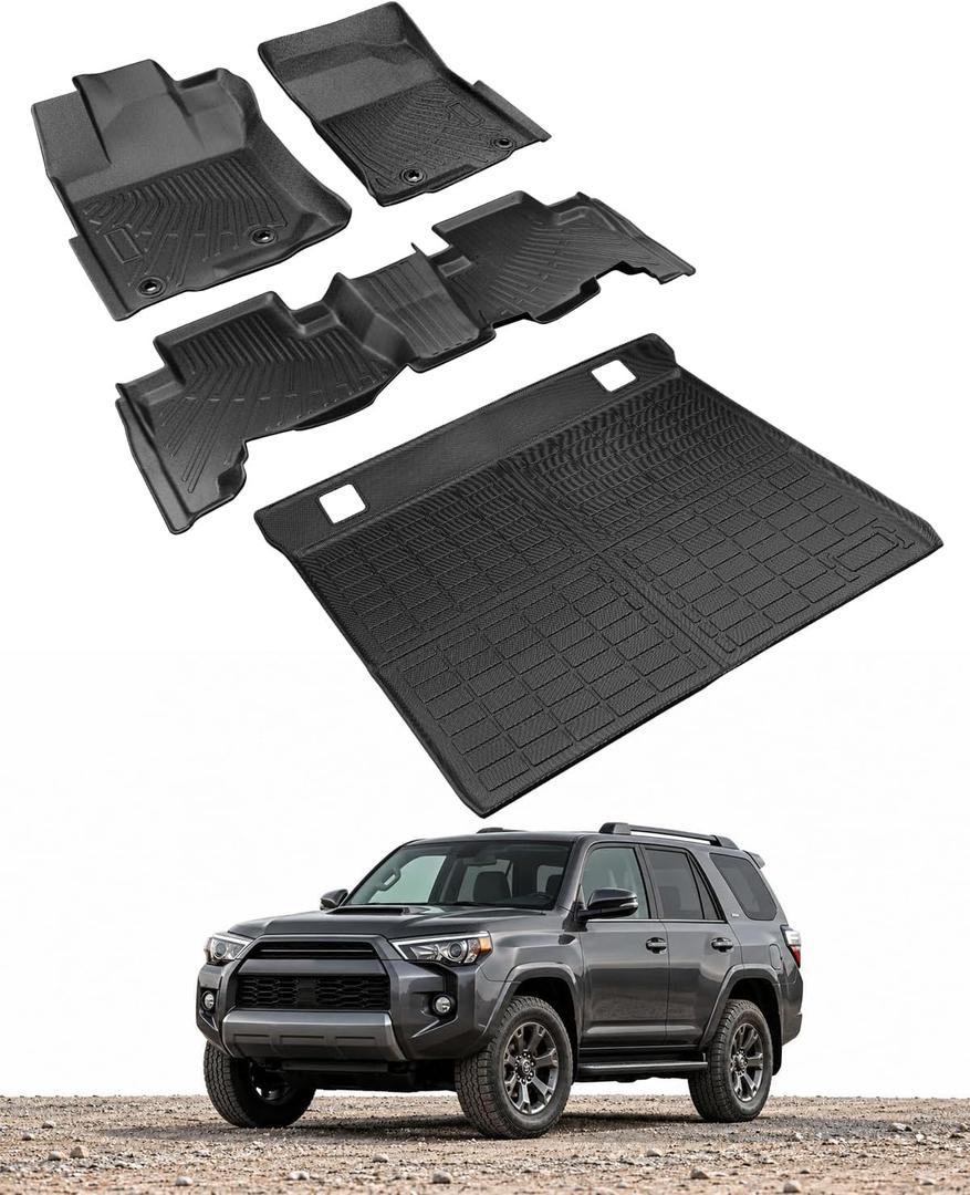 For Toyota 4 Runner Floor Mats Cargo Liner 2013-2024 (5 Seats)