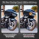 HDBUBALUS Motorcycle Headlight Vent Accent Turn Signal LED Indicator Side Lights For Harley Road Glide FLTRX 2015-2023 (Clear Lens)