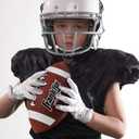 Franklin Sports Kids Junior Grip-Rite Youth Junior Size Rubber Footballs - Peewee Kids Durable Outdoor Footballs