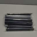 10 Pack 2" x 10" Aluminum Desk Name Plate Holder, Office Name Plate Holder for Desks, Desk Sign Holder for Office Conference, Meeting Room or Other Business Event (Black)