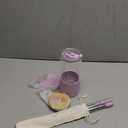 Pandaloo Glass Cups With Lids and Straws -20 Fl Oz- Perfect Size Iced Coffee Cup - Smoothie Cup With Bamboo Lid and On the go Lid - Glass Tumbler With Straw (1 Count (Pack of 1), Lilac Rhapsody)