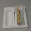 Gold 4x6 Triple Picture Frame, Gold Folding Picture Frames with Three Opening, Hinged Glass Floating Picture Frames for Artwork Photo Stand on Tabletop