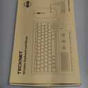 TECKNET Wireless Keyboard and Mouse Combo, Mini Cordless Computer Keyboard and Mouse Set 2.4GHz, Silent Adjustable 1600 DPI, Quiet Click, Lag-Free for Computer, Laptop, PC, Windows, Mac, Chrome OS (Black)