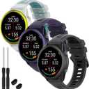 Watch Band Compatible with Garmin Forerunner 570 47mm | 22mm Width Soft Silicone Replacement Straps Wristbands Fit for Venu 4 45mm/Venu 3/Forerunner 265/255 Smartwatch for Women Men