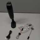 Electric Milk Frother Handheld: Rechargeable 3 in 1 - LED Digital Display with 3 Speeds Portable Stainless Steel Drink Foam Mixer for Milk Coffee, Lattes, Valentine's Day gifts - Onyx Black