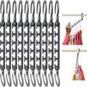 Wonder Hanger Max 10-Pack Space Saving Hangers, Reinforced Hooks Swivels 360, Cascading Hanger, College Dorms & Storage Closet Organizer, Fully Assembled  Grey (Gray)