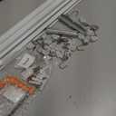 Curtain Track, Ceiling Curtain Track for Room Divider, Ceiling Mount Rail Set with Roller Hooks, White, 6ft - 9ft