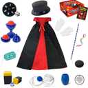 Heyzeibo Magic Kit for Kids - Magic Tricks Games Toy for Girls & Boys, Magician Pretend Play Dress Up Set with Magic Props & More Magic Tricks, Instruction Manual, for Beginners Toddlers