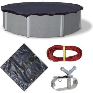 Blue Wave Bronze 8-Year 24-ft Round Above Ground Pool Winter Cover
