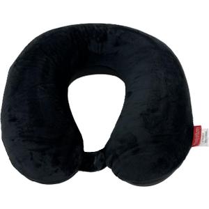 Memory Foam U Shaped Travel Pillow Airplane Bus Car Driving Traveling Neck Support Head Rest Cushion (Black)