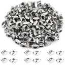 HELIFOUNER 200 Pieces 2020 Series M5 T Nuts, M5 T Slot Nuts for Aluminum Profile