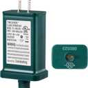 Enhon 29V LED Power Supply, UL Certification LED Transformer Replacement Class 2 Power Supply, Low Voltage Transformer US Plug Adapter for Christmas Tree Light, Green, Right Positive(TS-26WL29V)