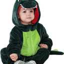 Baby Animal Costumes Toddler Halloween Dress Up Outfit (4-5T/Height 42"-45", Green Dinosaur)