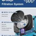 ALORAIR PureAiro HEPA Max 870 Air Scrubber 3-Stage Filtration,Negative Machine Air Scrubber | Professional Water Damage Restoration for Air Cleaner | up to 550 CFM