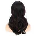 Dsimeig Long Wavy Red Black Wigs for Women Synthetic Side Part Natural Heat Resistant Party Cosplay Hair Wig
