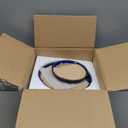 Hollyone Blue Ceramic Pot for Plants Flowers Ceramic Planter with Drainage Hole and Saucers 8 + 6.5 Inch Set of 2 Glaze Round Flower Plant Pot for Indoor Outdoor Large Succulent Orchid Flower Pot