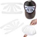 10Pcs Baseball Caps Inserts Shapers, White Plastic Card Hat Inner Support, Cap Fitter Inserts Felt Hat Sweat Liner, Universal Cap Inner Liner for Fitted Caps Ball Sports Caps