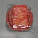 Merry Christmas Paper Plates and Napkins - 62pc Red and Gold Tableware for Winter Holiday Decoration