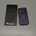 CANSHN Magnetic Compatible with iPhone 17 Pro Case, Upgraded [Full Camera Protection] [Compatible with Magsafe] [Translucent Matte] Shockproof Protective Phone Cover 6.3 Inch - Deep Purple