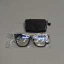 Miyya Oversized Blue Light Glasses for Women - Fashion Computer Screen Glasses, Non Prescription, Black