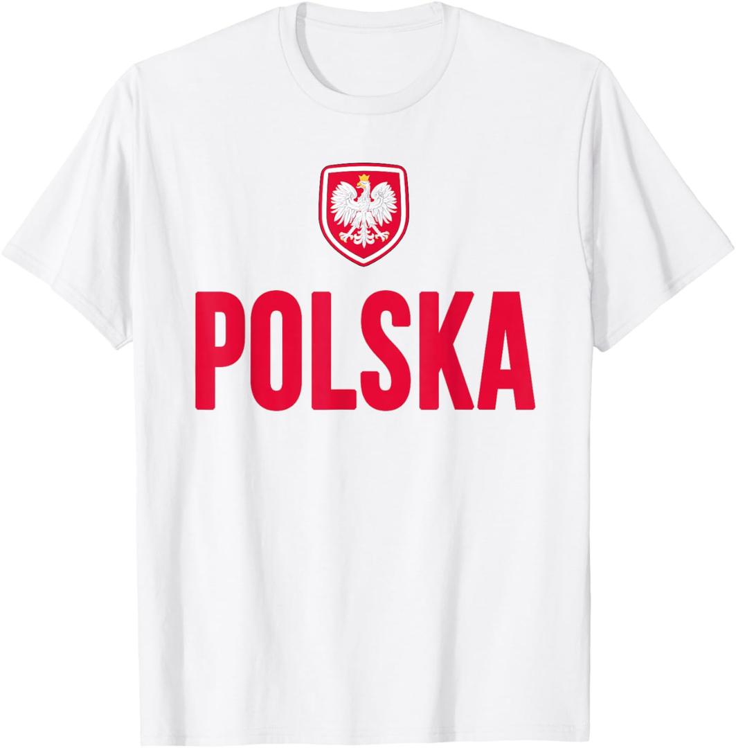 Poland T-shirt Polska Polish Flag Souvenir Gift Love T-Shirt, S
