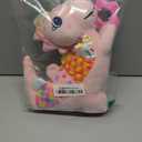 Baby Dino Musical Stuffed Animal Toys for 0-3-6-9-12 MonthsInfant Dinosaur Tummy Time Toys with Crinkle Sound PaperTeetherTextures & Rattles for Newborn Boys Girls Birthday GiftsPink