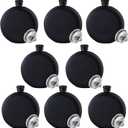 Matte Black Flask - Stainless Steel Hip Flask with Funnel Portable Wine Flask Drinkware Accessories, for Women Men Party Drink Bar BBQ Whiskey and Traveling, Capacity 5Oz,8PCS