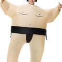 Inflatable Sumo Wrestling Suits, Sumo Costume Adult, Blow up Costume, Inflatable Halloween Costumes for Men/Women (1packs/Black)