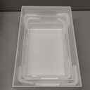 6 Pack Extra Large Acrylic Buffet Risers - 14, 12, 10 White Display Stands with Hollow Bottoms, Cube Riser Boxes Nesting for Dessert Food Catering Buffet Display Party Supplies