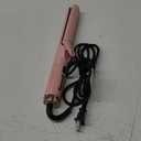 360 Airflow Styler Curling Iron - 1.25 Inch Hair Straightener and Curler 2 in 1 with Vented Cool Air to Lock in Style, Extra LongFlat Iron Curling Wand, Dual Voltage for Europe Travel (Light Pink)