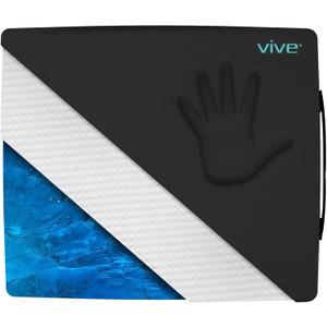 Vive Wheelchair Cushion - Gel Seat Pad for Coccyx, Orthopedic Back Support, Sciatica & Tailbone Pain Relief - Waterproof Cover + 4 Layer Foam Support and Comfort - for Pressure Sores (18" x 16" x 2") (16'' x 16'' x 2'')