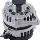 FEIDKS Alternator Compatible with Kia Soul 2017-2019, Rio 2018-2019, Seltos 2021 & Hyundai Accent 2018-2019, 1.6L, 12V 130A 6-Groove Clutch Pulley Clockwise Replace# 2626125 373002B970