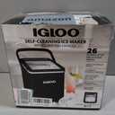 Igloo Premium Self-Cleaning Countertop Ice Maker Machine, Handled Portable Ice Maker, Produces 26 lbs. in 24 hrs. with Ice Cubes Ready in 6-8 Minutes, Comes with Ice Scoop and Basket