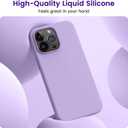 OTOFLY Compatible with iPhone 15 Pro Max Case, Silicone Shockproof Slim Thin Phone Case for iPhone 15 Pro Max (6.7 inch), (Light Purple)