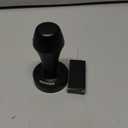 Normcore V4 Coffee Tamper 53.3mm - Spring-Loaded Tamper - Barista Espresso Tamper with 15lb / 25lb / 30lbs Replacement Springs - Anodized Aluminum Handle and Stand - Flat Base, Black