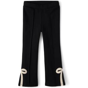 Gymboree Girls' and Toddler Flare Jeggings (4T, Black Bows)