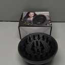 Hair Diffuser, Diffuser Attachment for Hair Dryer, Hair Diffuser for Curly Hair, Universal Diffuser for 1.4-2.6" Hair Blow Dryer Long Thick Curly Wavy Hair, Hair Attchment for Women, Black