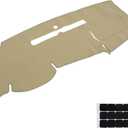 Dashboard Dash Cover Pretector Mat Carpet Beige Tan Fit for Chevy Chevrolet Silverado 1500 LT/WT 2500 HD 3500 HD GMC Sierra 2007 2008 2009 2010 2011 2012 2013