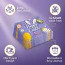 4 x ibohr 50Pcs Easter Napkins, Cute Cocktail Napkins with Eggs & Carrots, 6.5 Inch Disposable Paper Napkins for Easter Party Supplies, Spring Table Decor