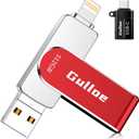 Gulloe 512GB USB Flash Drive Intended for iPhone iPad, Memory Stick Storage for Photos and Videos Backup, Compatible with iPhone iPad Android PC, Plug and Play, No Application Required (Red)